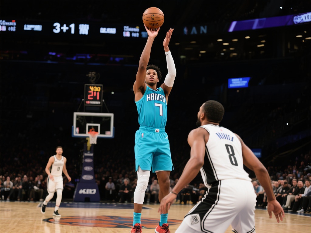 篮球赛场总是上演扣人心弦的瞬间，而一记3